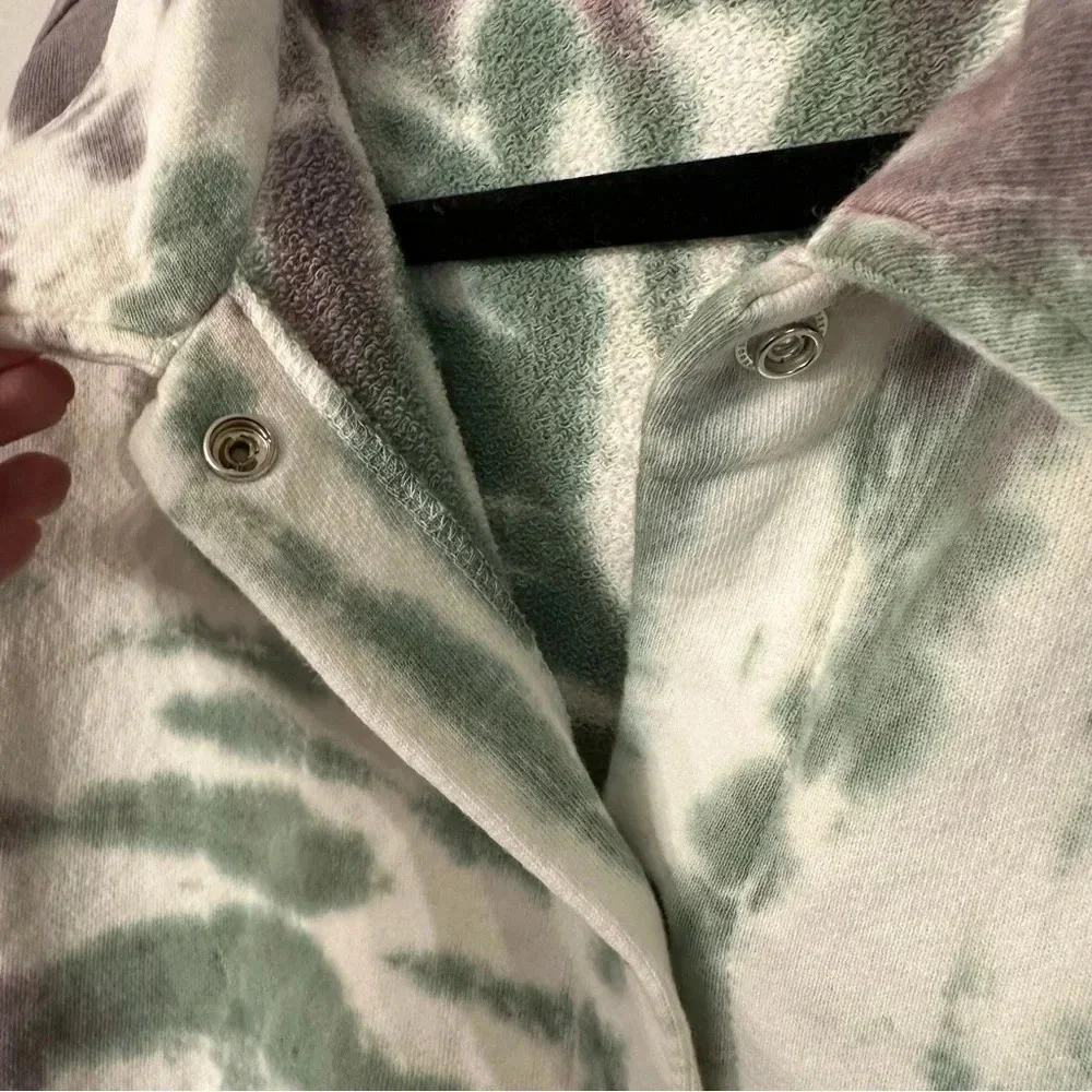 NWT Lacausa Kismet Jacket in Sugarplum Swirl Button Down Long Sleeves Sz Small
